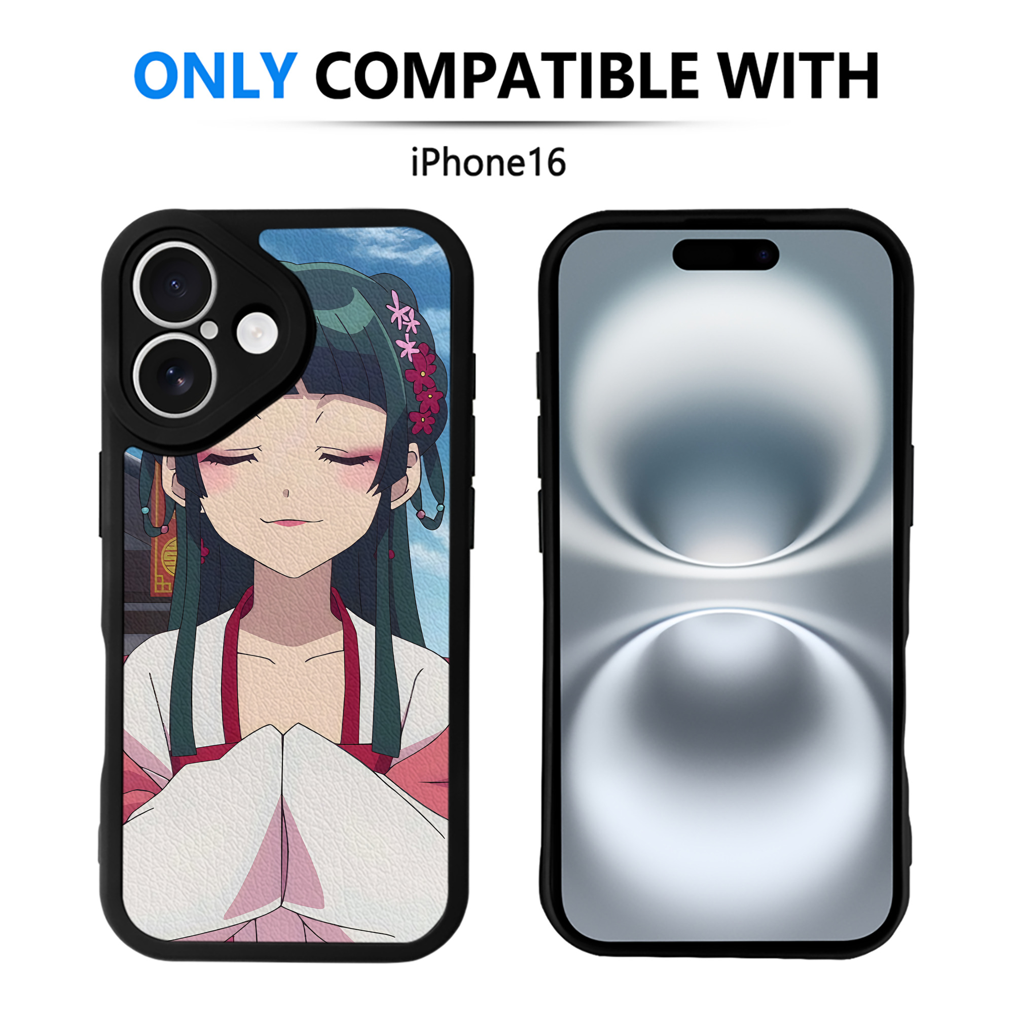 薬屋のひとりごと The Apothecary Diaries 【iPhone 16シリーズ対応】シリコンスマホケース（レザー調） 材質：シリコン